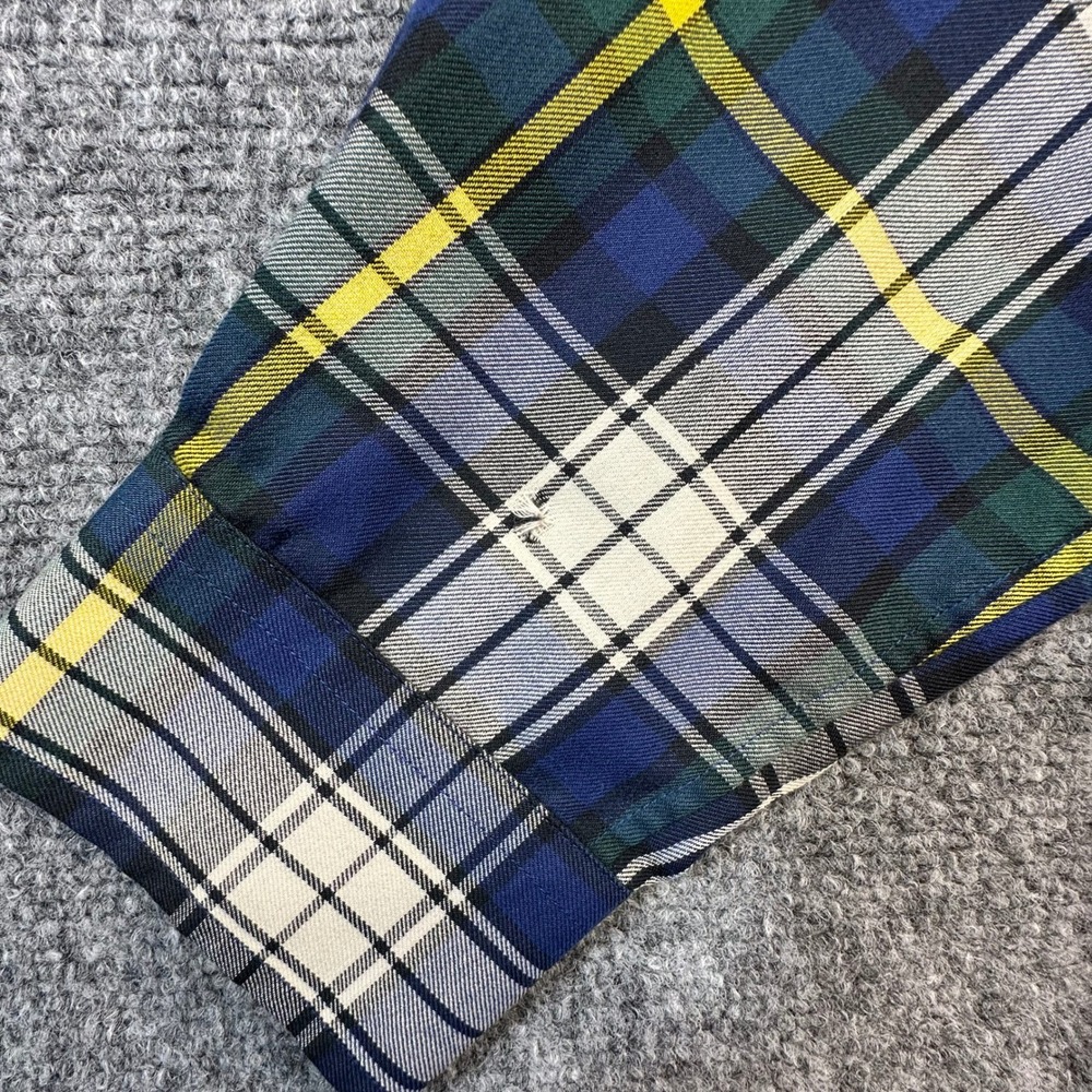 Vineyard Vines Performance Crosby Shirt Mens L Blue Green Plaid Slim Fit‎ - Picture 10 of 15